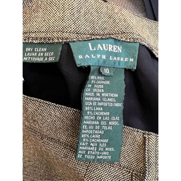 Polo Ralf Lauren wool and cashmere high waisted pleated pants sz 10 - Picture 8 of 9